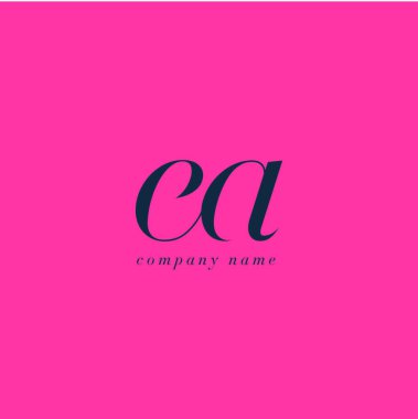 EA harf Logo şablonu