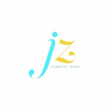 JZ harf Logo şablonu