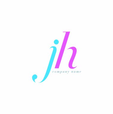 JH harf Logo şablonu