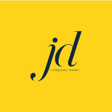 JD harf Logo şablonu