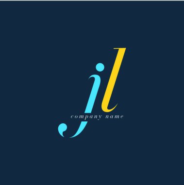 JL harf Logo şablonu