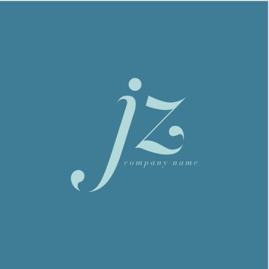 JZ harf Logo şablonu