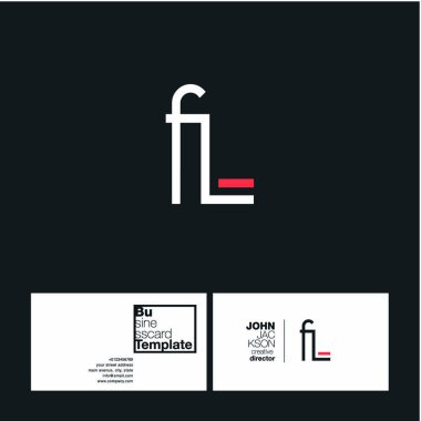 FL harf Logo kartvizit
