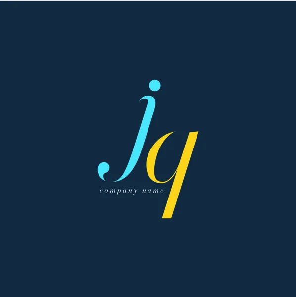 Plantilla de logotipo de JQ Letters — Vector de stock