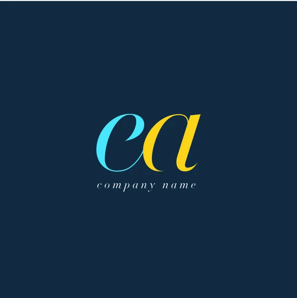 EA bokstäver logotyp mall — Stock vektor