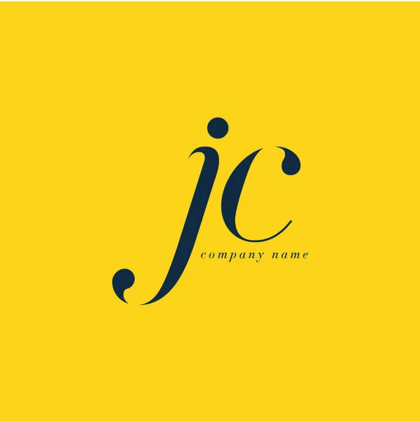 Jc Buchstaben Logo Vorlage — Stockvektor