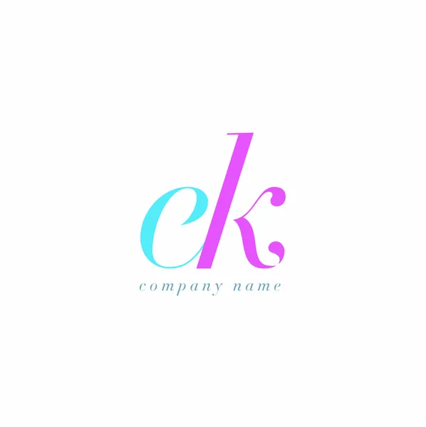 EK Letters Logo plantilla — Archivo Imágenes Vectoriales