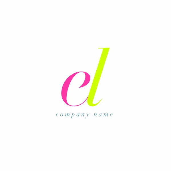 Шаблон логотипа EL Letters — стоковый вектор