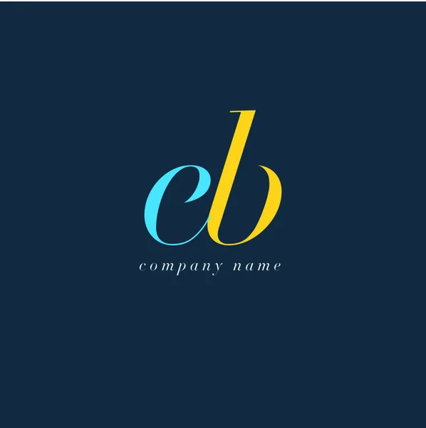 Szablon Logo litery EB — Wektor stockowy