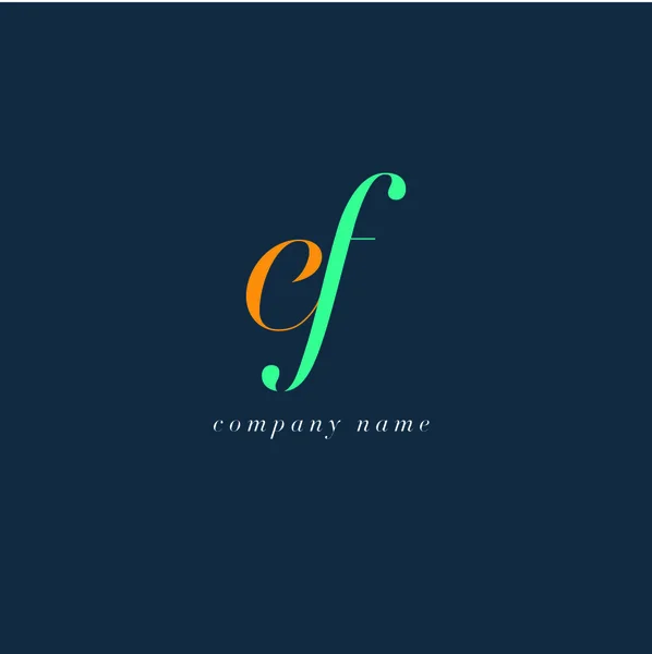 Шаблон логотипа EF Letters — стоковый вектор