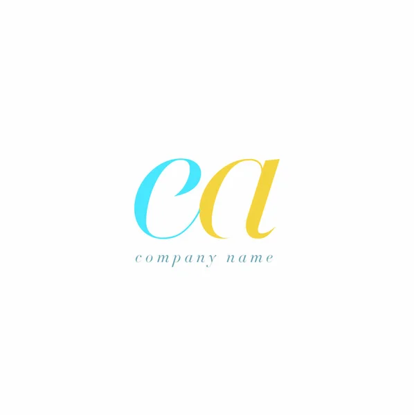 Modello di logo delle lettere EA — Vettoriale Stock