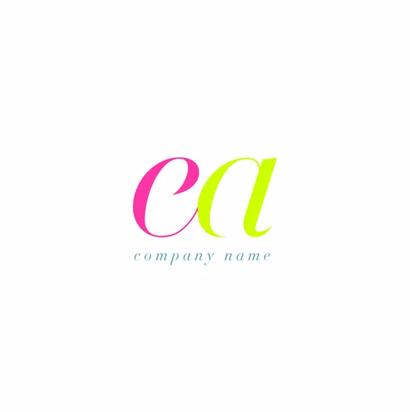 Modelo de logotipo EA Letters —  Vetores de Stock