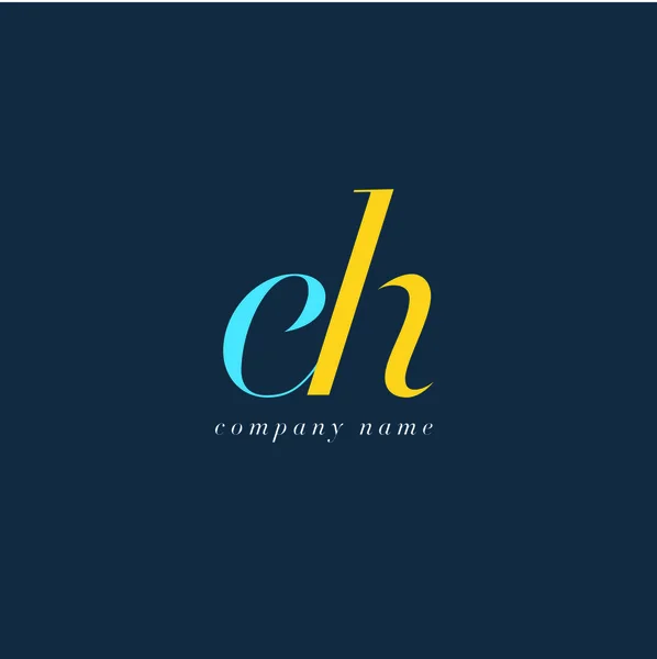 Ha harf Logo şablonu — Stok Vektör
