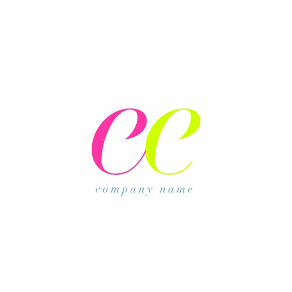 EE Letters Logo plantilla — Archivo Imágenes Vectoriales