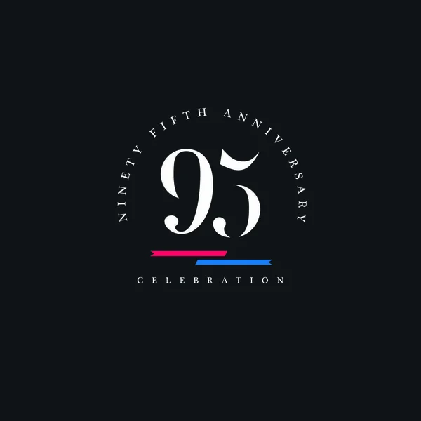 Logotipo aniversario número 95 — Archivo Imágenes Vectoriales