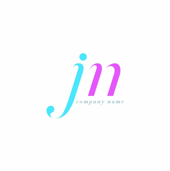 Шаблон логотипу літер JN — стоковий вектор