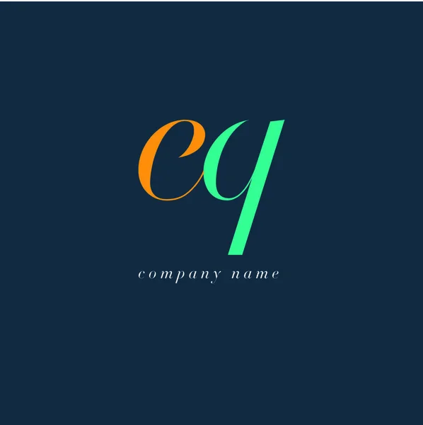 Шаблон логотипа EQ Letters — стоковый вектор