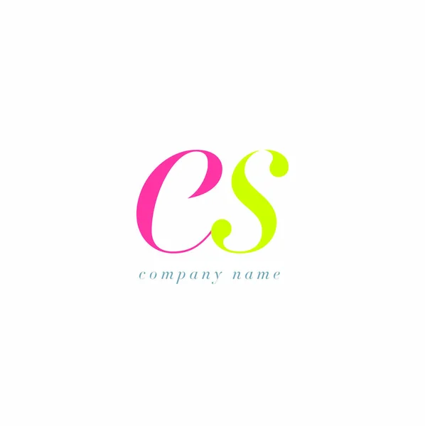 ES Letters Logo template — Stock Vector