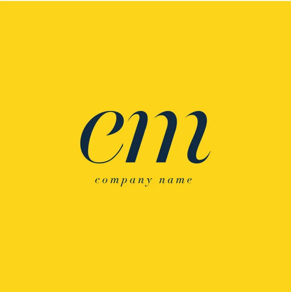 EM Letters Logo шаблон — стоковый вектор