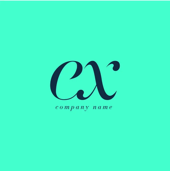 Шаблон логотипу літер EX — стоковий вектор