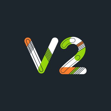 harf ve rakam V2 logosu