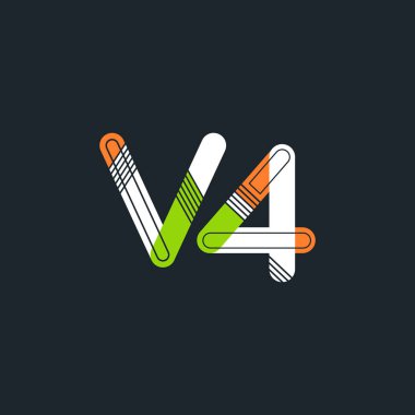 harf ve rakam V4 logosu