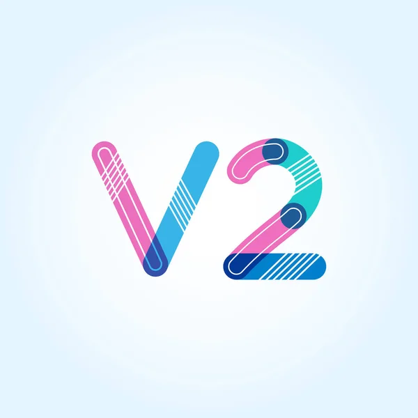 Letra y dígito logotipo V2 — Vector de stock