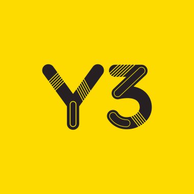 harf ve rakam Y3 logosu