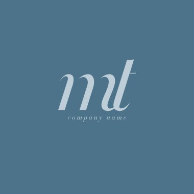 MT harf Logo şablonu
