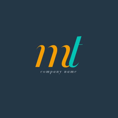 MT harf Logo şablonu