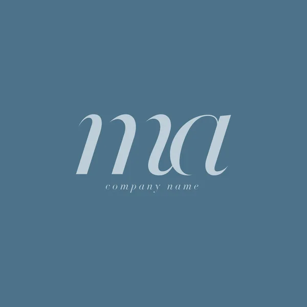 MA Lettres Modèle de logo — Image vectorielle