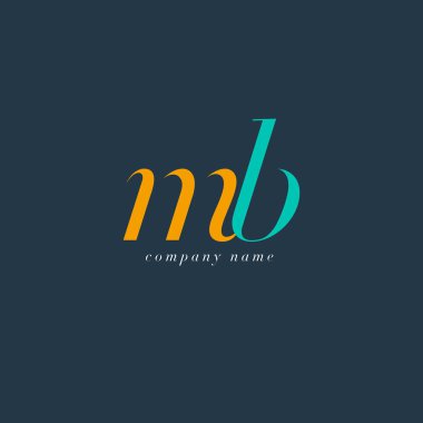 MB harf Logo şablonu