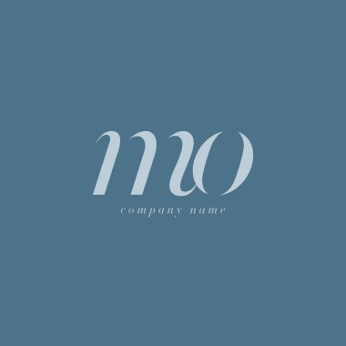 Mo harfler Logo şablonu