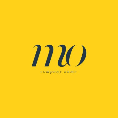 Mo harfler Logo şablonu