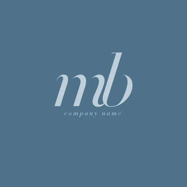 MB harf Logo şablonu — Stok Vektör