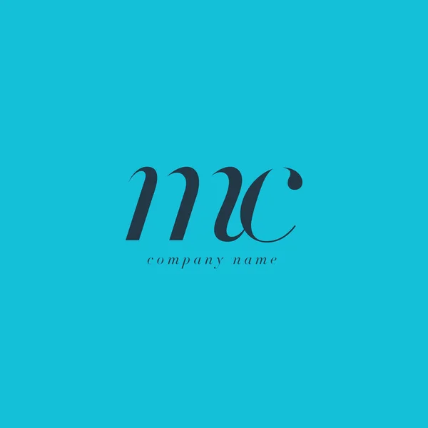 Modèle de logo MC Letters — Image vectorielle