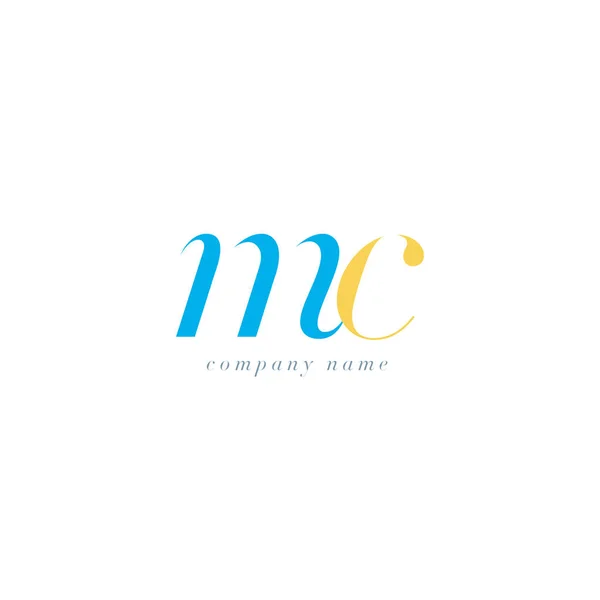 Modèle de logo MC Letters — Image vectorielle