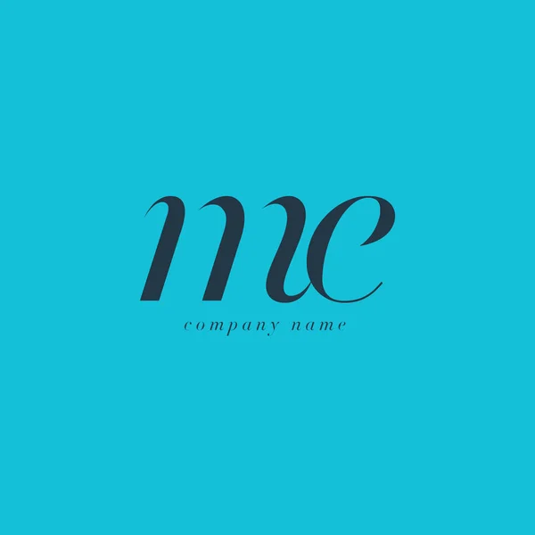 ME Lettres Modèle de logo — Image vectorielle