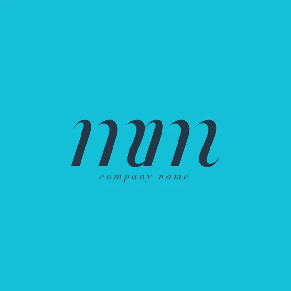 MM Lettres Modèle de logo — Image vectorielle