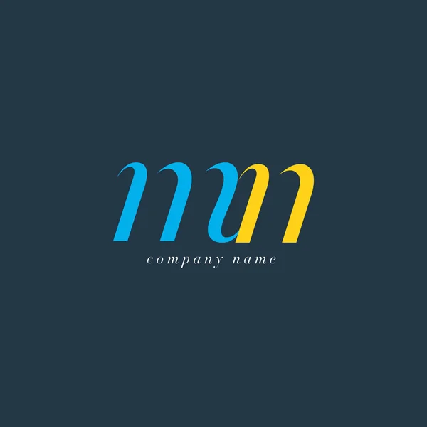 Шаблон логотипа MN Letters — стоковый вектор