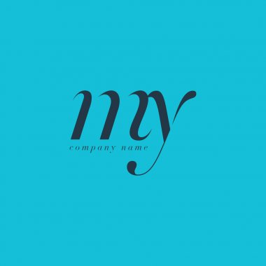 Benim harf Logo şablonu