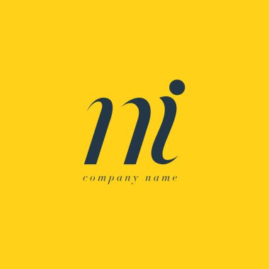 Ni harf Logo şablonu