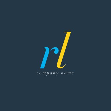 RL harf Logo şablonu