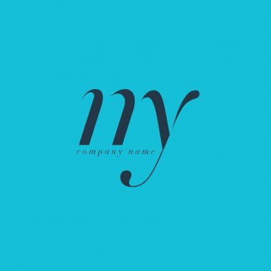 NY harf Logo şablonu