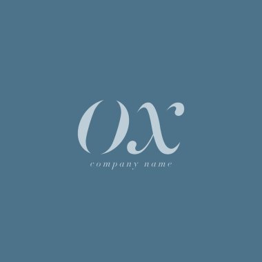 Öküz harf Logo şablonu