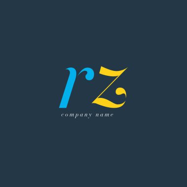 RZ harf Logo şablonu