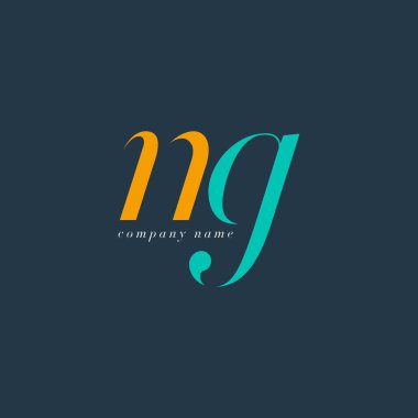 NG harf Logo şablonu