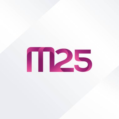 harf ve rakam M25 logosu
