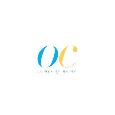 OC harf Logo şablonu