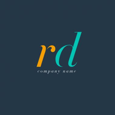 RD harf Logo şablonu